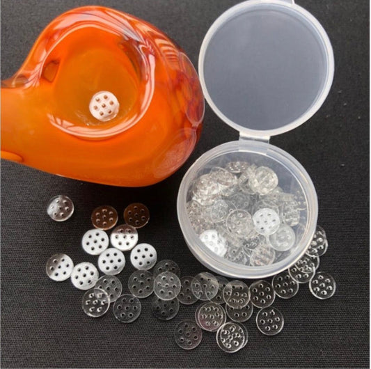 Glass Screens - 7-Hole - .375" - Pack of 25 [GS-1]
