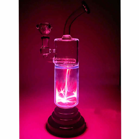 13.5" Straight Tube w/ In-Line Perc & Electric ⚡️ Fun - Assorted Colors [G-WP-235]