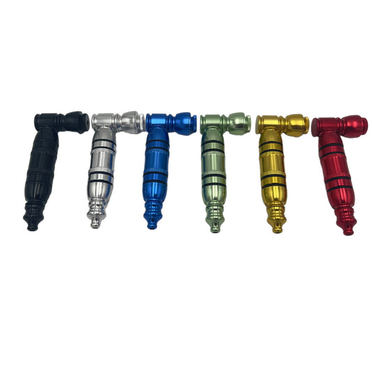 4" Metal Hand Pipe - Assorted Colors [HP-M-4006D]