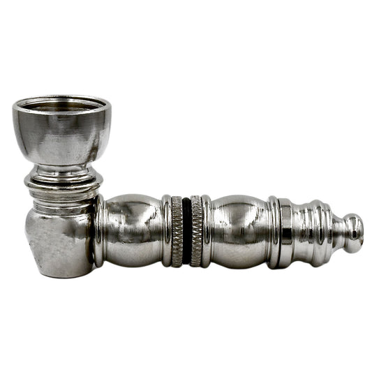 3" Metal Hand Pipe - Nickel  [HP-M-4011]