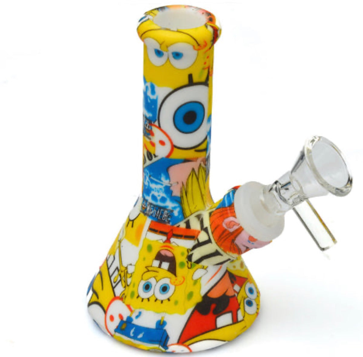 5.1” Silicone Beaker Water Pipe - New Prints! [WP-S-124B]