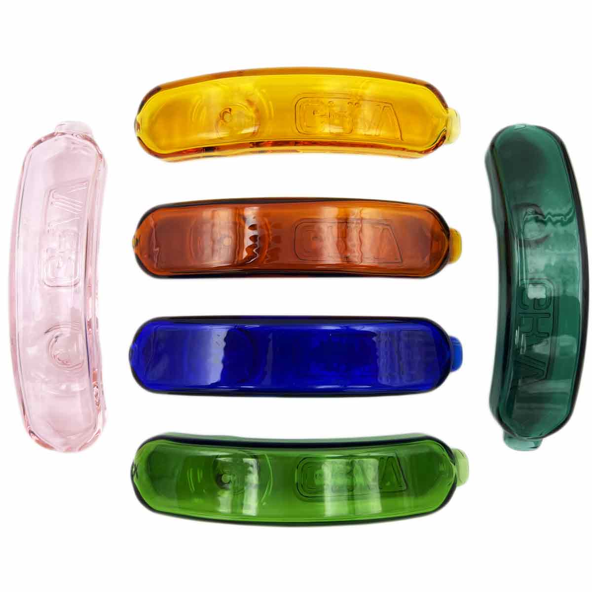 5.25” Glass Steamroller Rocker - Assorted Colors [HP-G-178]