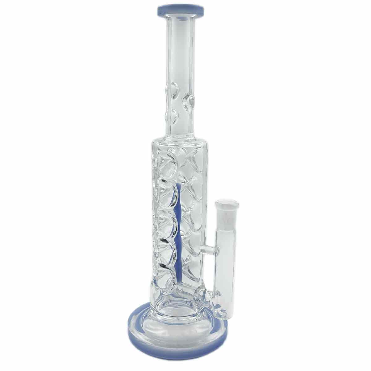 11” Straight Tube w/ 3D Design & Inline Perc - Assorted colors [WP-G-233]