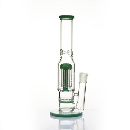 10" Straight Tube w/ Two Perc's - Assorted Colors [WP-G-169]