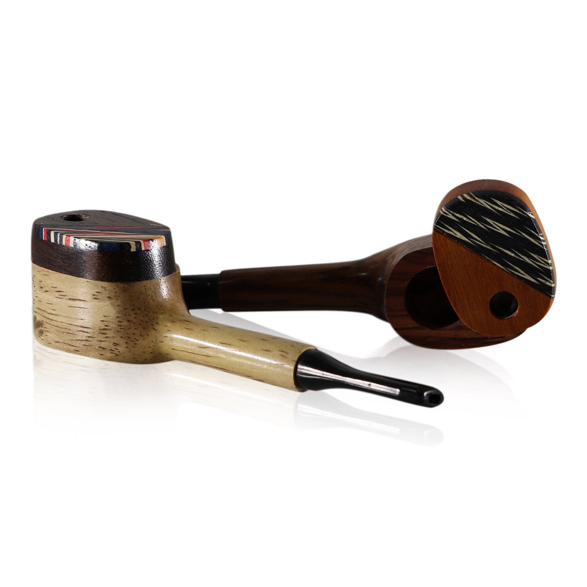 #4X "THE MILL" 4" WOODEN PIPE WITH SWIVEL LID