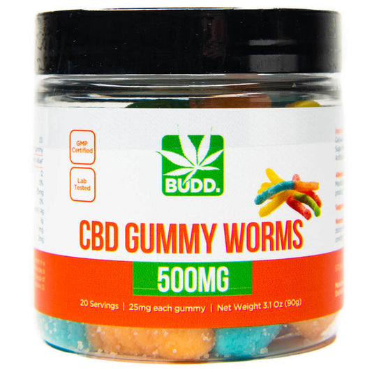 Budd. Gummy Worms 500mg [C-B-GW-500]