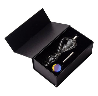 9.5" 510 Threaded G2 Titanium Tip Recycler Nectar Collector Set - Gift Box [NC-G-94]