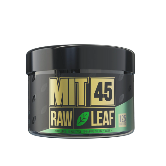 MIT45 RAW Green - 125g Powder or 125 Ct. Caps [K-MIT-RAW-GREEN-125]