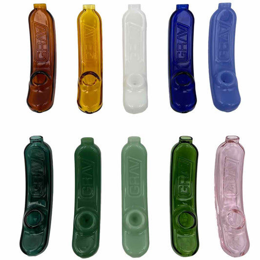 5.25” Glass Steamroller Rocker - Assorted Colors [HP-G-178]