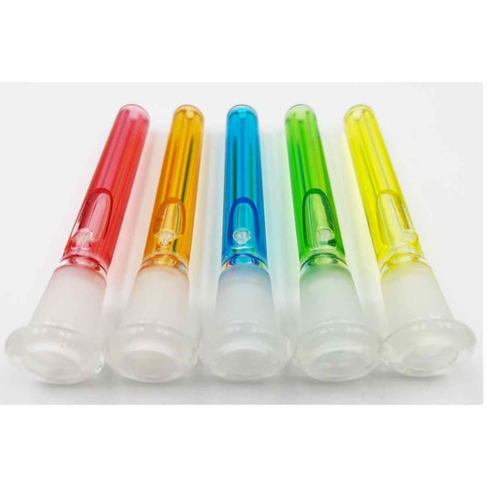 18mm to 14mm Liquid Glycerin Filled Freezable Glass Downstem - Assorted Sizes & Colors [DS-G-F-18/14]