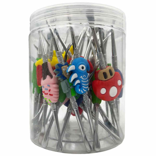 4.75" Dab Tool w/ Silicone Characters - Assortment #2 [DAB-M-28]