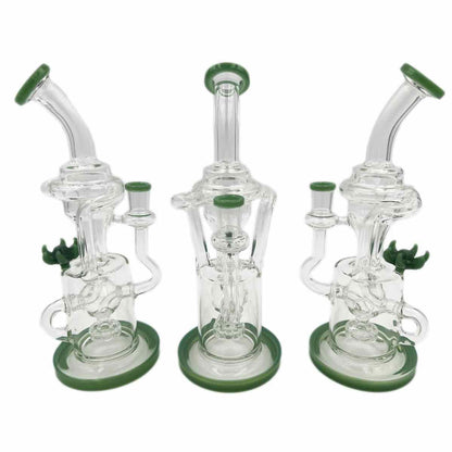10.5" Recycler w/ Disc Perc w/ Terp Pearl Set - Assorted Colors [WP-G-230]