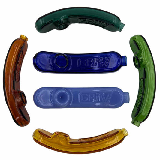 5.25” Glass Steamroller Rocker - Assorted Colors [HP-G-178]