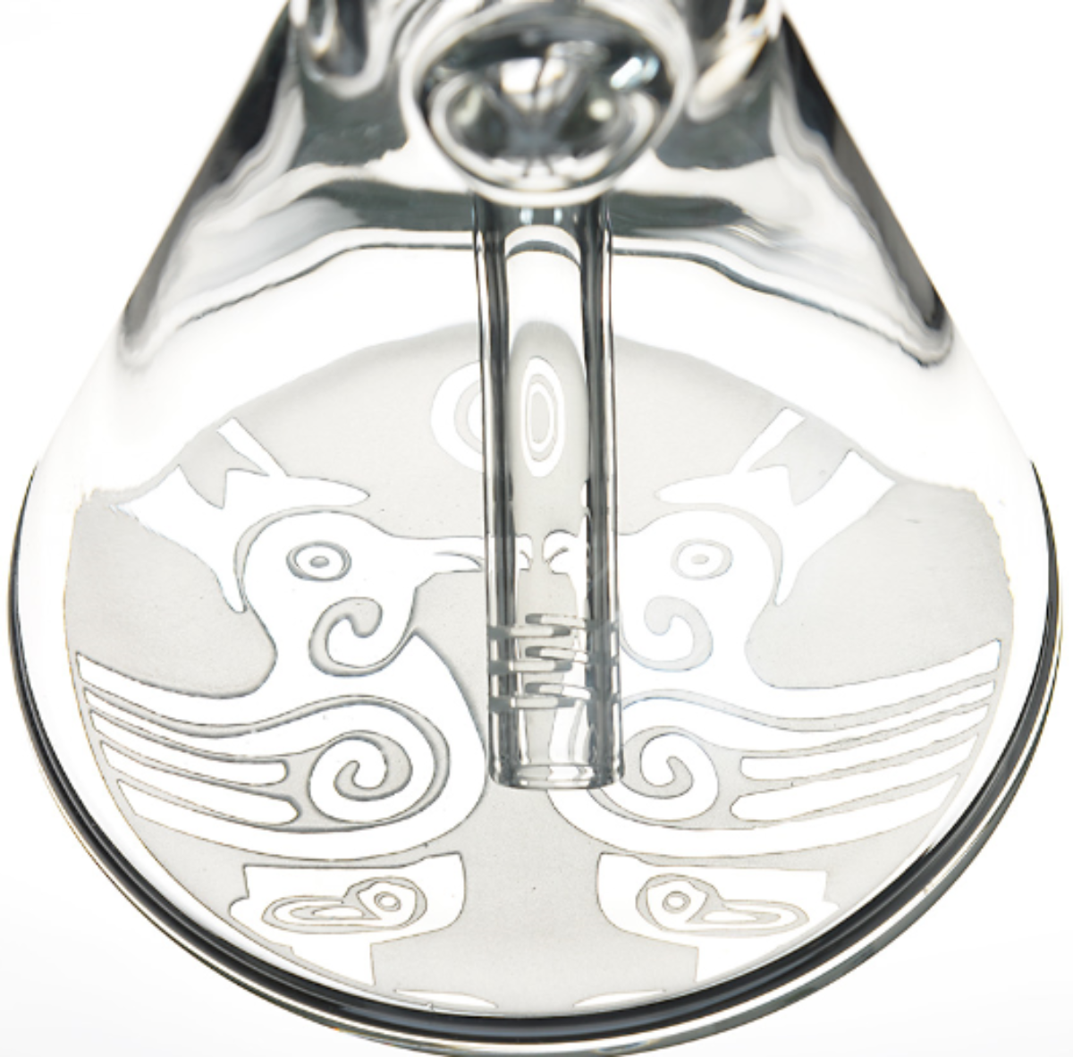 16" 9mm Super Heavy Beaker w/ Deep Sandblasting - Assorted Designs [WP-G-244]
