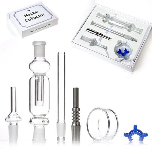 13" 14mm Glass Nectar Collector Set - Gift Box [NC-G-6B]