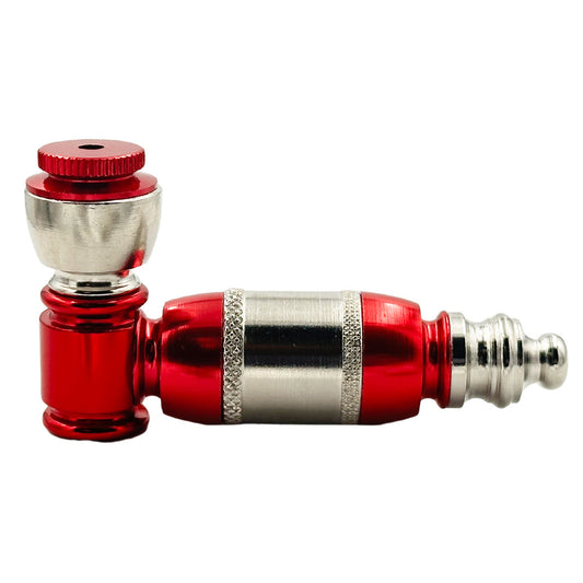 3.25" Metal Hand Pipe w/ Cap - Assorted Colors [HP-M-4006-X]