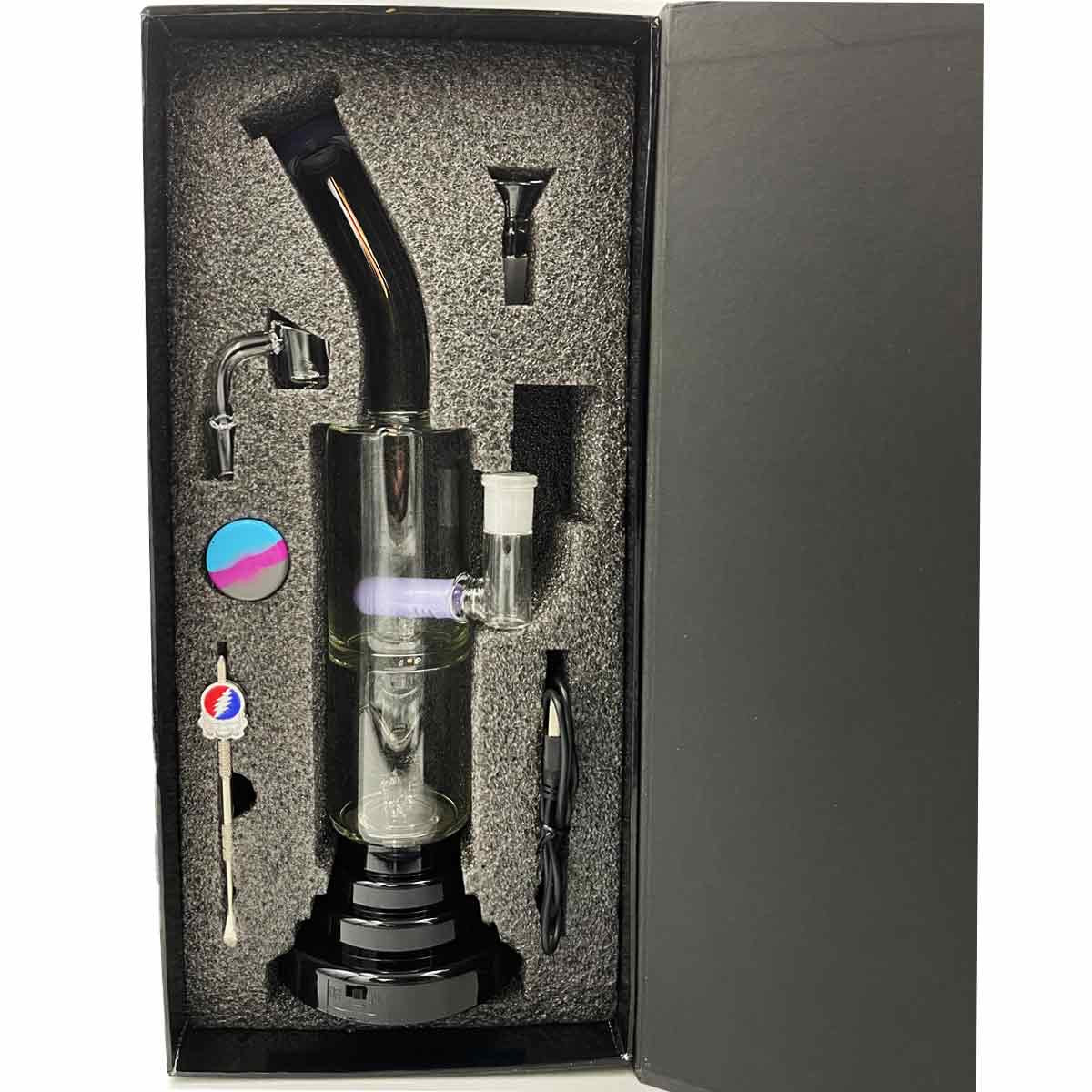 13.5" Straight Tube w/ In-Line Perc & Electric ⚡️ Fun - Assorted Colors [G-WP-235]
