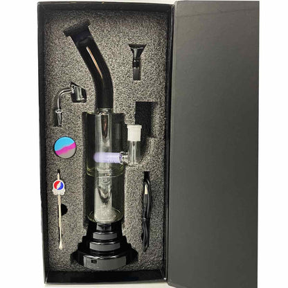 13.5" Straight Tube w/ In-Line Perc & Electric ⚡️ Fun - Assorted Colors [G-WP-235]
