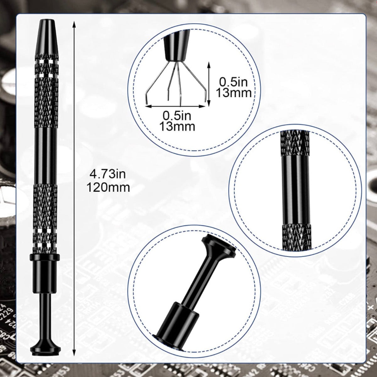 4.75" Four-Claw Terp Pearl Grabber - Now 5 Colors [TPG-1]