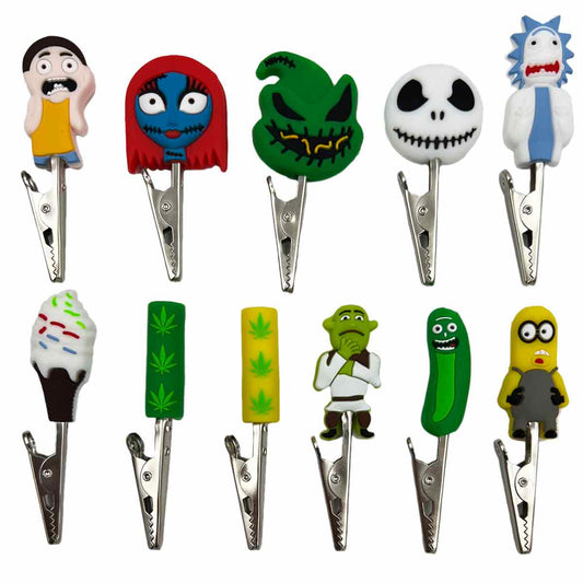 3" Metal Roach Clip with Silicone Characters - Assortment #2 [CLIP-2]