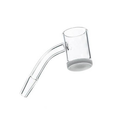 25mm Flat Top Quartz Banger w/ Beveled Edge and Opaque Base (Assorted Sizes) #QB25-BEVO