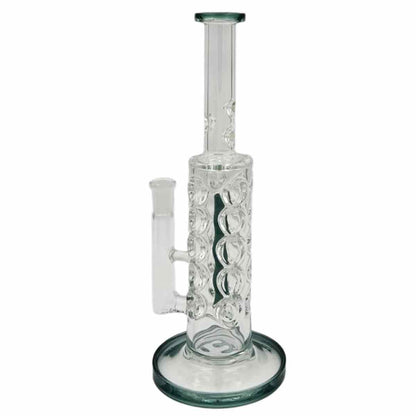 11” Straight Tube w/ 3D Design & Inline Perc - Assorted colors [WP-G-233]