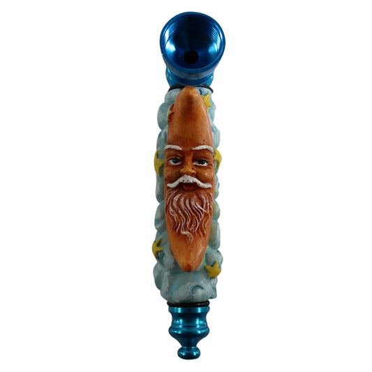 3.5" Hand Painted Creature Pipe - Moon and Stars [HP-C-38]