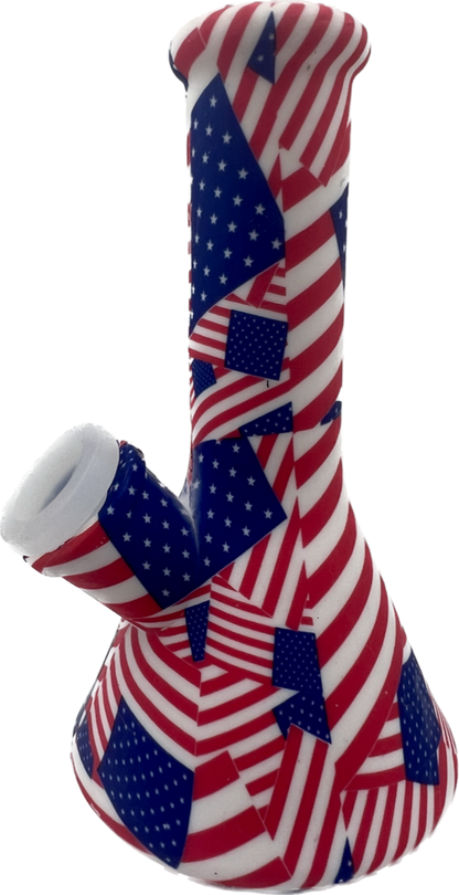 5.1” Silicone Beaker Water Pipe - New Prints! [WP-S-124B]
