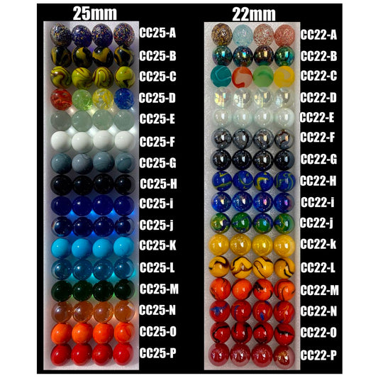 22mm & 25mm Terp Ball Carb Caps w/o Air Hole - Assorted Colors and Styles [CCM]