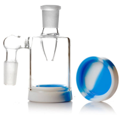 14mm 4.5” XL Reclaim Catcher with Removable Silicone Container - 14mm Male 45° or 90° [AC-20XL]