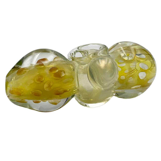 4" Fumed Glass Steamroller/Pipe For Two [HP-G-181]
