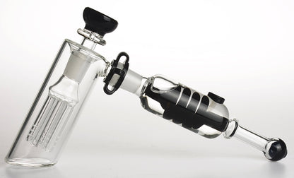9" 14mm Freezable 3-Way Bubbler, Dab Rig & Nectar Collector w/ Tree Perc & Accessory Pack [NC-G-97]