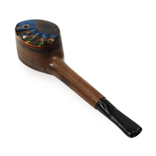 #DC2 "THE MILL" 4" WOODEN PIPE WITH SWIVEL LID