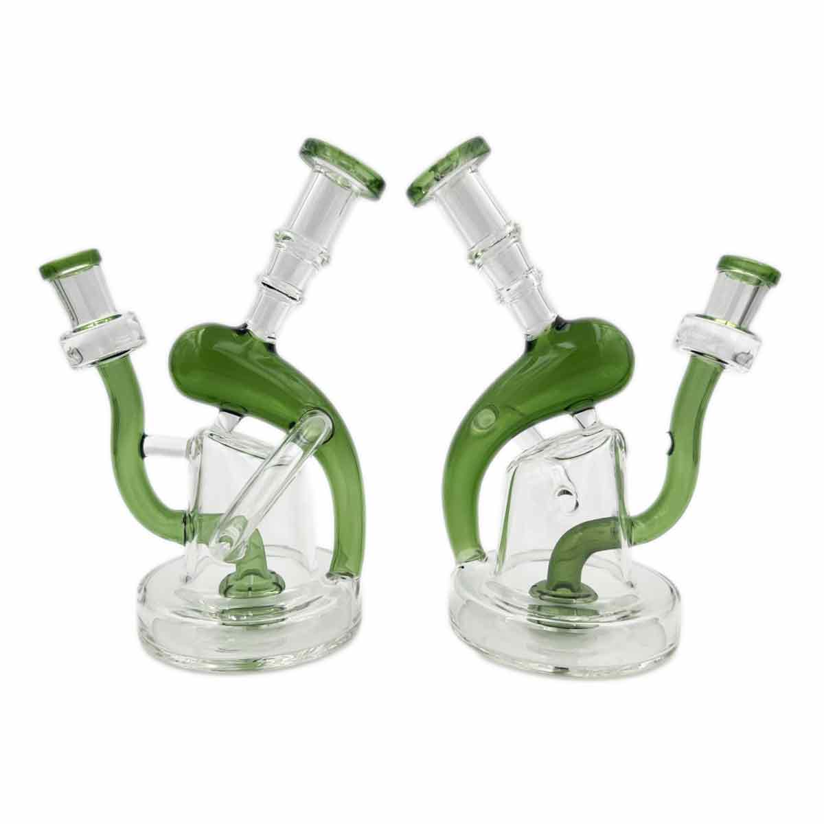 7.5" Recycler w/ Disc Perc - Colored Accents [WP-G-229]