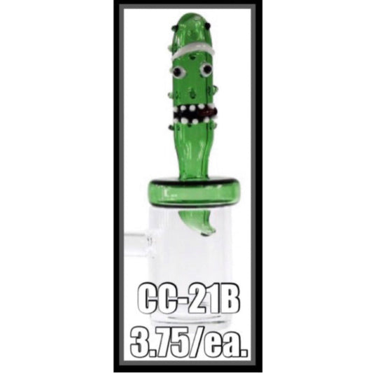 27mm Pickle Directional Carb Cap - Green [CC-G-21B]