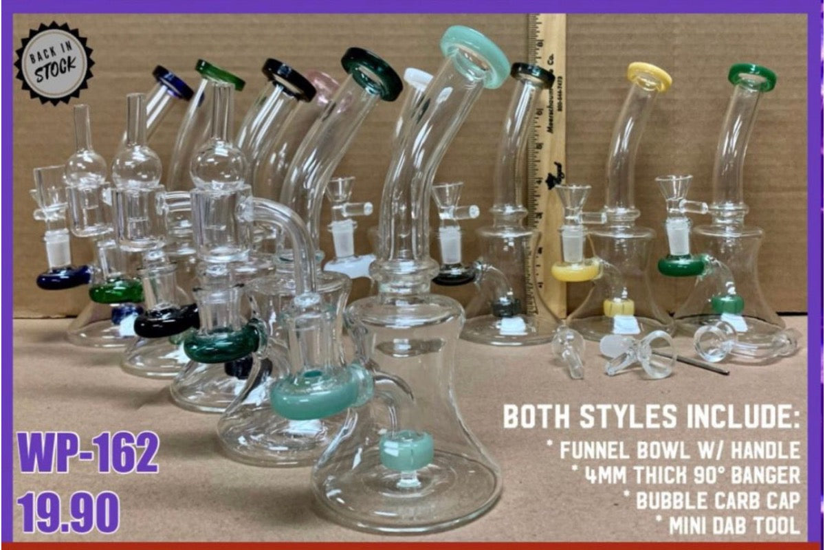6" Banger Hanger w/ Showerhead Perc - Assorted Colors [WP-G-162]