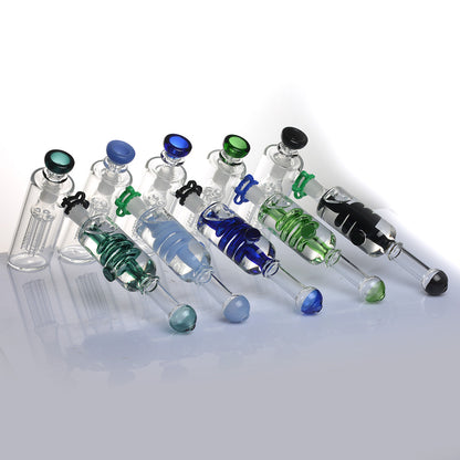 9" 14mm Freezable 3-Way Bubbler, Dab Rig & Nectar Collector w/ Tree Perc & Accessory Pack [NC-G-97]