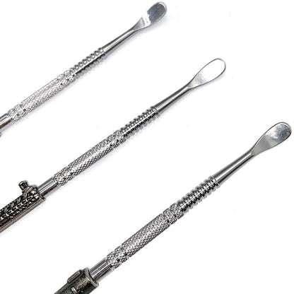 6" Stainless Steel Dab Tools with Gun Designs (3 Styles)