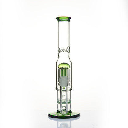 10" Straight Tube w/ Two Perc's - Assorted Colors [WP-G-169]