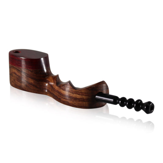 #G4 "THE MILL" 5" WOODEN PIPE WITH SWIVEL LID