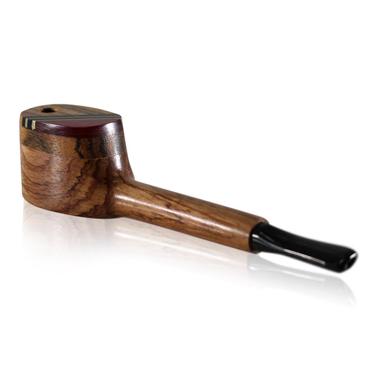 #G9 "THE MILL" 4.5" WOODEN PIPE WITH SWIVEL LID