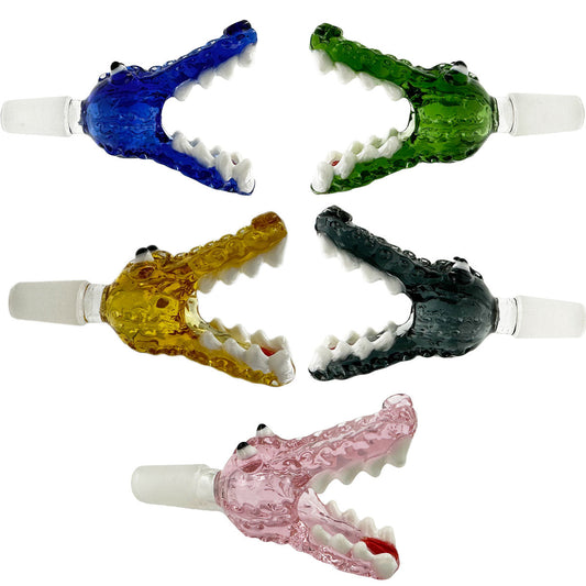 14mm Glass Gator Bowl - Assorted Colors [GB-23]