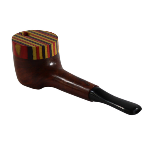 #L24 "THE MILL" 3.5" WOODEN PIPE WITH SWIVEL LID