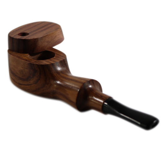 #L33 "THE MILL" 4" WOODEN PIPE WITH SWIVEL LID