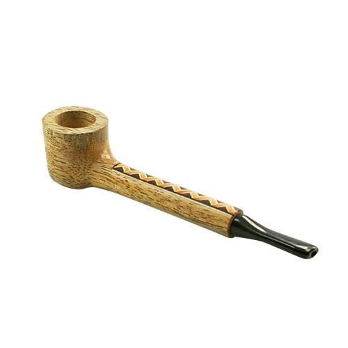 #L55 "THE MILL" 4.5" WOODEN PIPE WITH INLAY