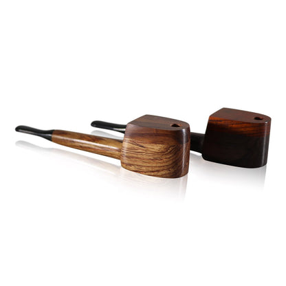 #L72 "THE MILL" 4.5" WOODEN PIPE WITH SWIVEL LID
