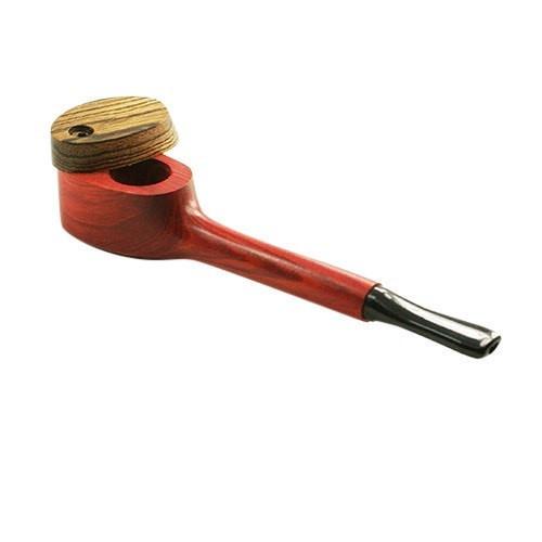 #L77 "THE MILL" 4.5" WOODEN PIPE WITH SWIVEL LID