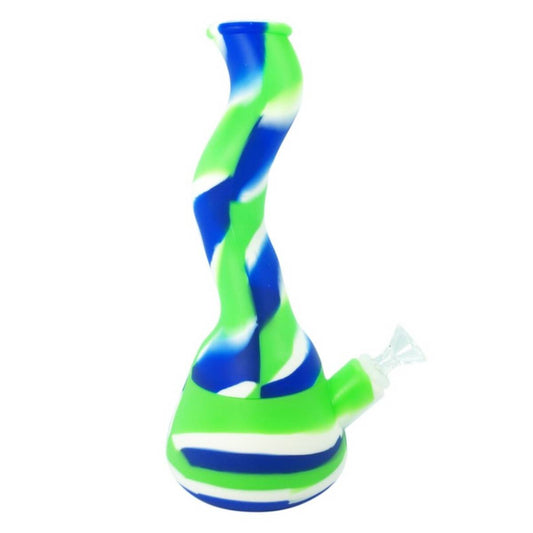 10.5" Silicone Water Pipe w/ Accessories (Assorted Colors) #SC-97
