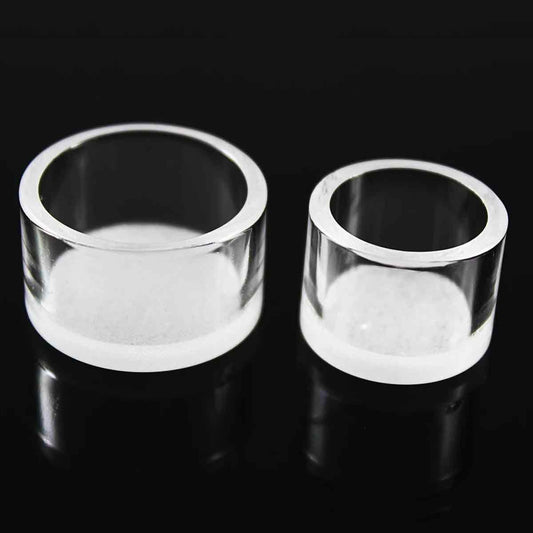 Quartz Inserts/Drop-Ins w/ Opaque Bottom - 3 Sizes [OC-18, 20 & 25]