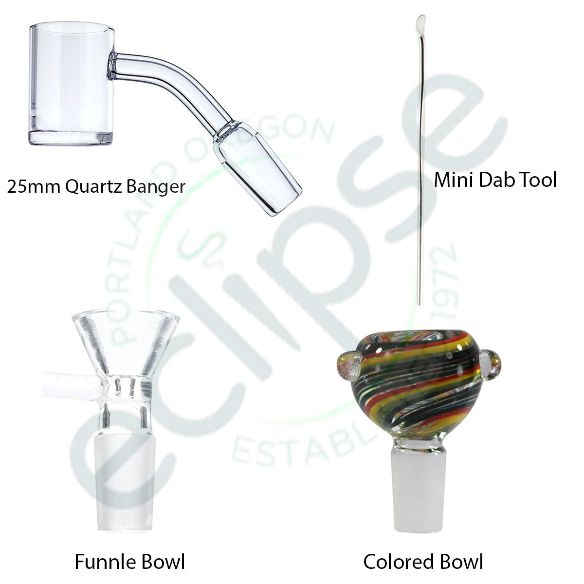 10" Beaker w/ Matte UV Reflective Rainbow Design & Upgraded Accessory Pack [WP-G-161]